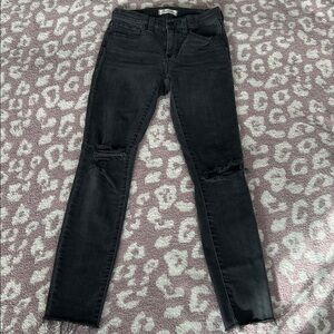 Madewell 9” High Rise Skinny Jeans Size 26